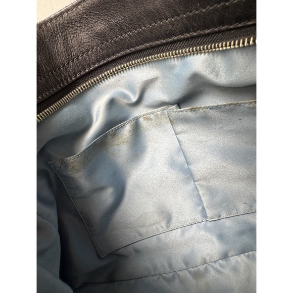 Vtg Coach Y2K Signature C Jacquard Hobo Shoulder Bag Black Leather Trim - Picture 10 of 16